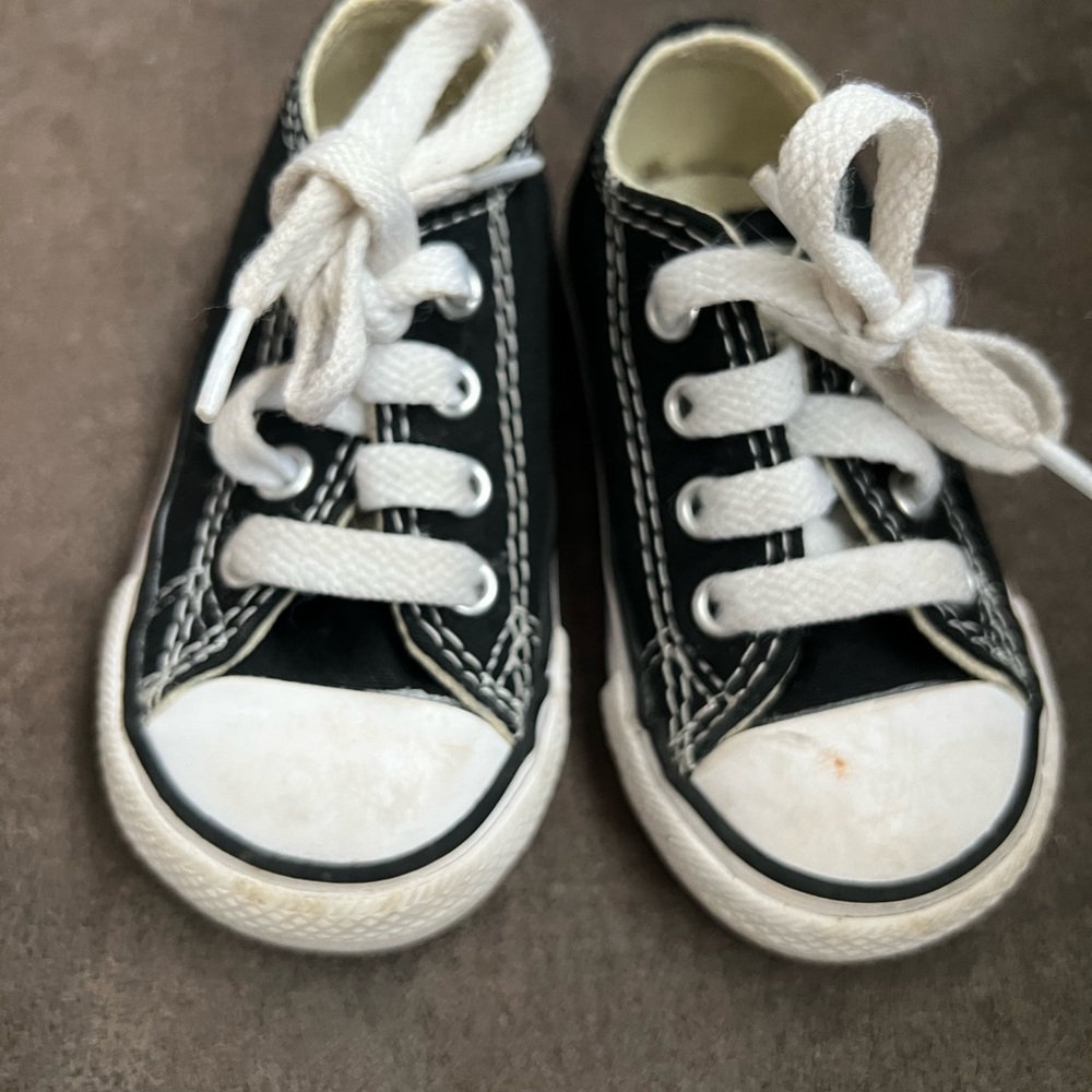 Kids Black and White Sneakers
